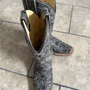 Gray Western Cowboy Boots